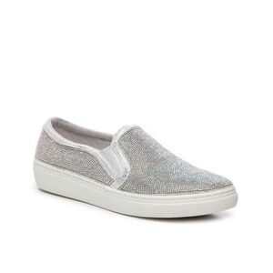 SKETCHERS STREET GOLDIE FLASHOW SLIP-ON SNEAKER IN METALLIC